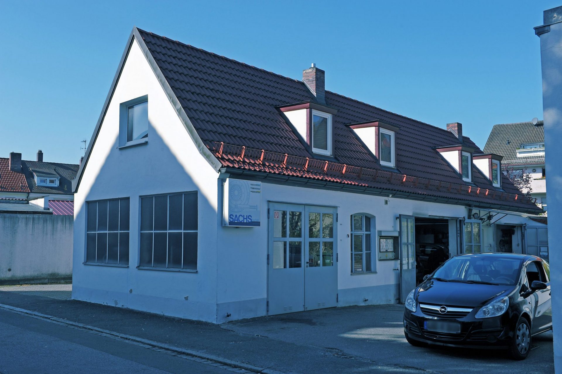 Werkstattgebäude von Auto Sluka, Röthenbach an der Pegnitz, Nürnberger Land